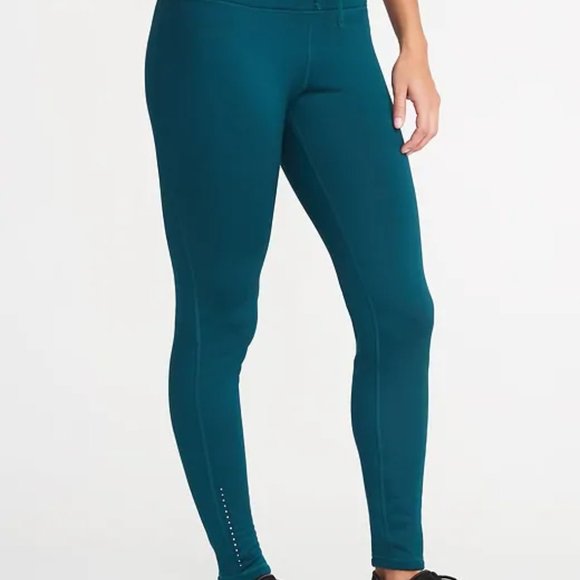 Old Navy dark teal warm leggings, S petite, NWT - Picture 1 of 5